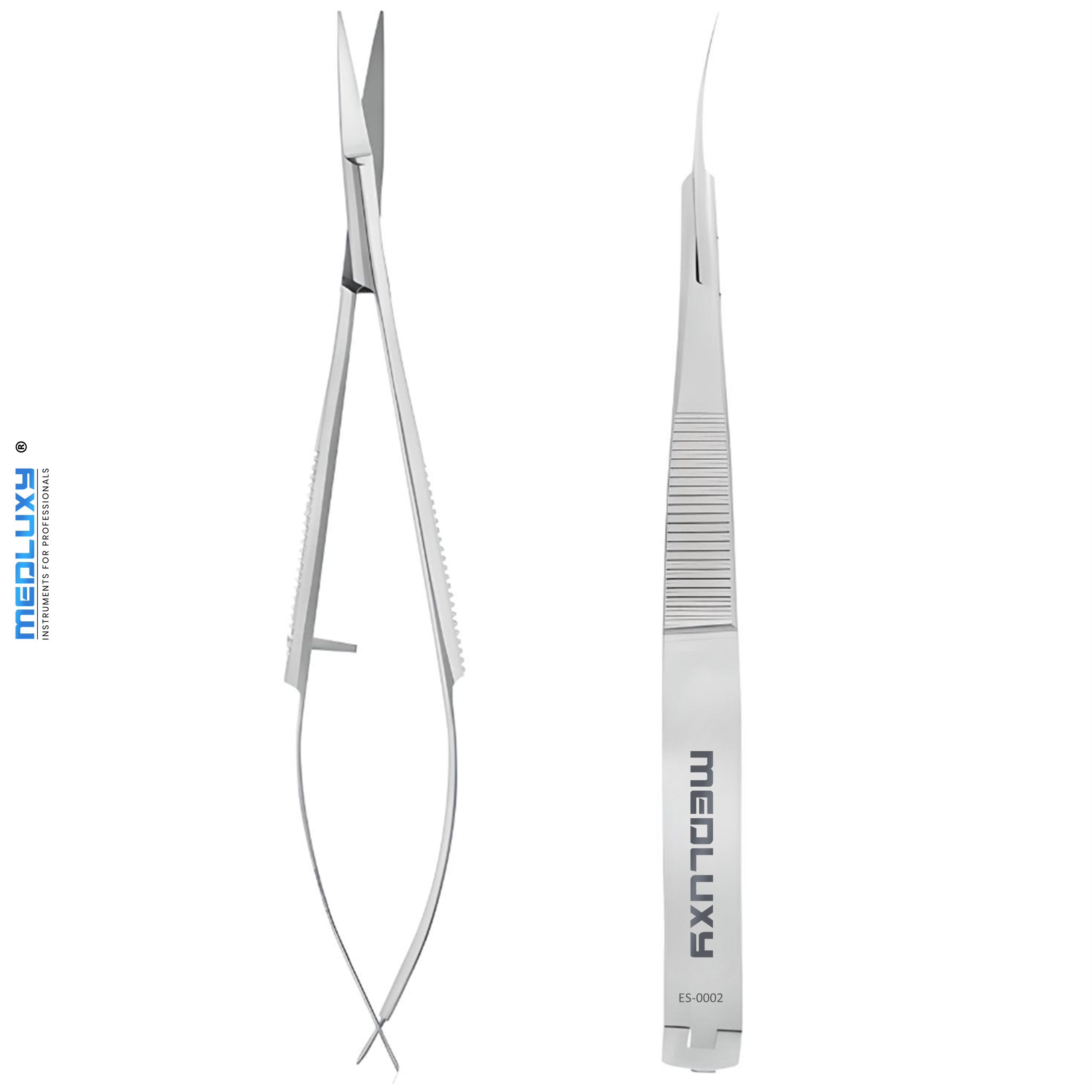 Medluxy Pro - Wenkbrauw schaartje - Gebogen Micro Snijbladen - 11 cm